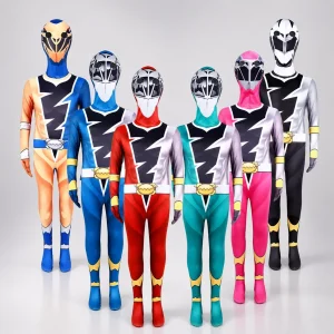 Costumi Halloween Tuta Eroe Bambini Casco Cosplay
