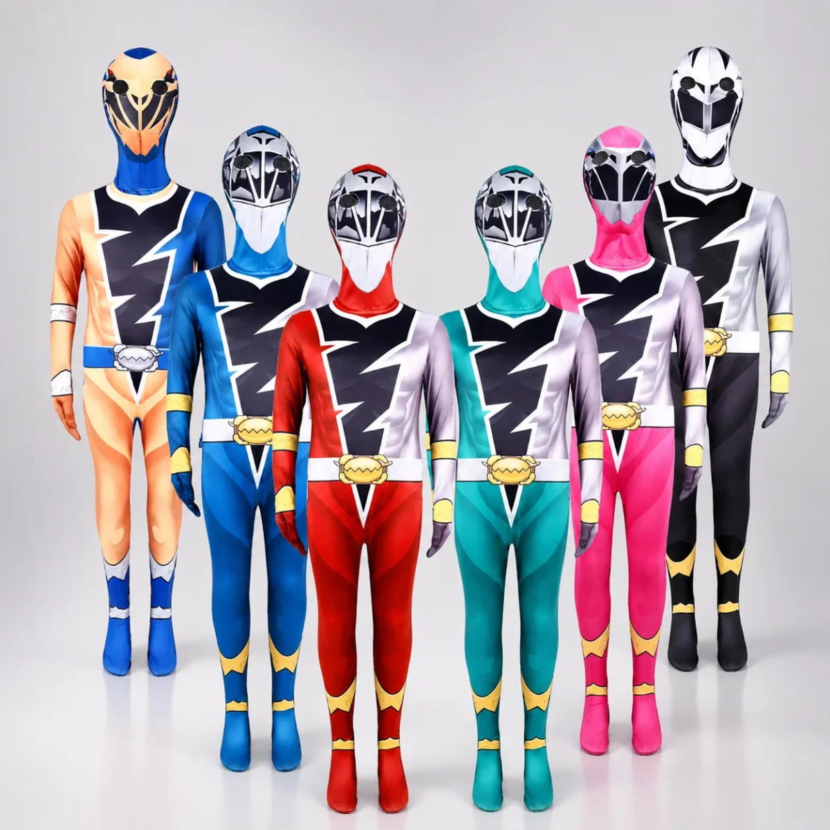 Costumi Halloween Tuta Eroe Bambini Casco Cosplay
