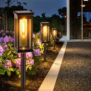 SolarLux - 4-delige Set Zonne Tuinverlichting IP44 Waterdicht