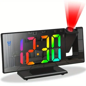 NieNie - Projectie Wekker met Digitaal Display en Spiegeleffect