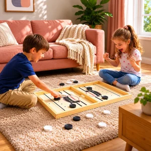 Gioco Tavolo Gioco Catapulta Sfida Famiglia Interattiva