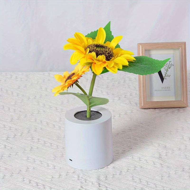 Zonnebloem Nachtlampje met Stralende Gloed - Image 2