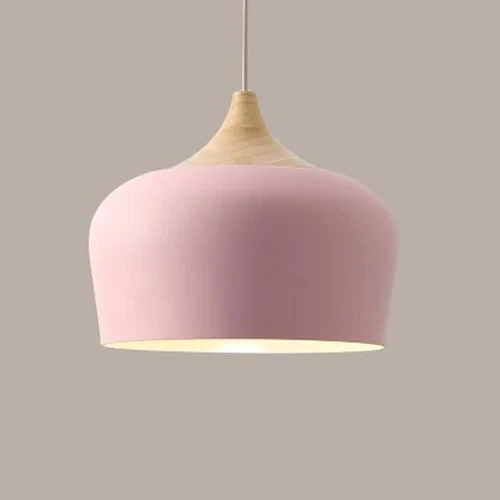 Hanglampen van Metaal en Hout in Zachte Pasteltinten - Image 7