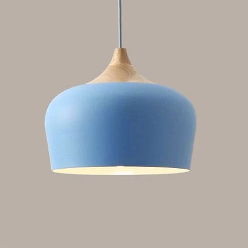 Hanglampen van Metaal en Hout in Zachte Pasteltinten - Image 8