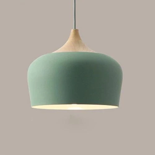 Hanglampen van Metaal en Hout in Zachte Pasteltinten - Image 9