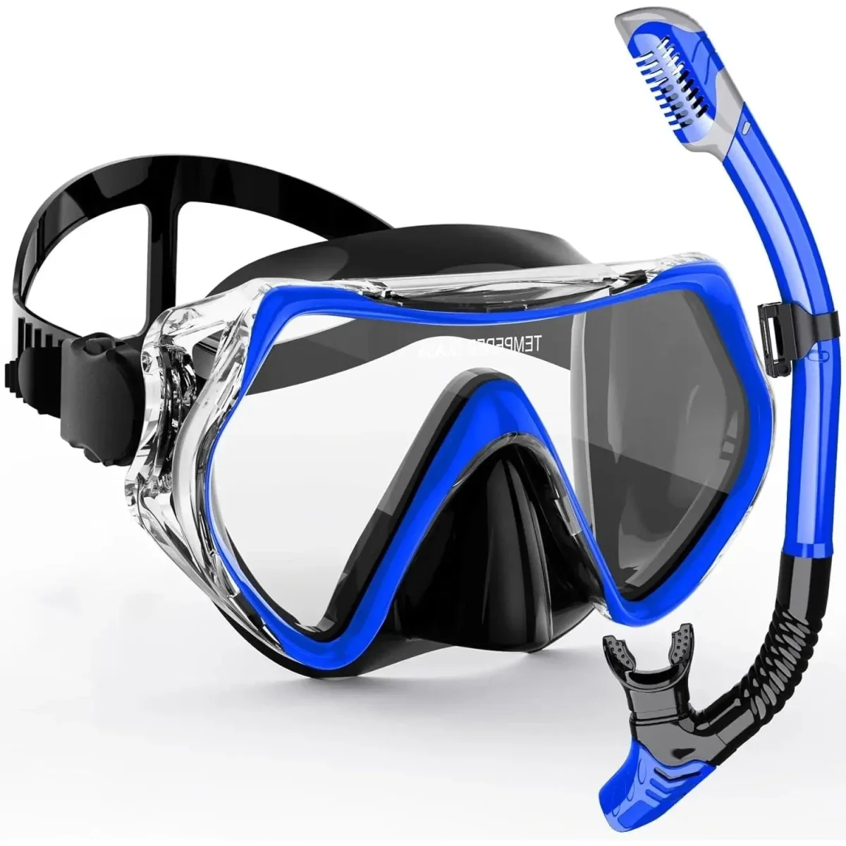 Set Maschera Snorkel Immersione Cinturino Regolabile - Image 5