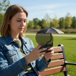Supporto Smartphone Ombrello Portatile Regolabile