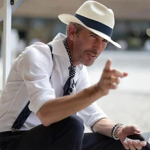 Uomo Cappello Panama Tesa Larga | Cappello Fedora